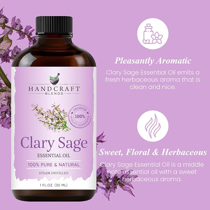 Handcraft Blends Clary Sage Essential Oil – 1 Fl Oz – 100% Pure and Natural – - Image 4