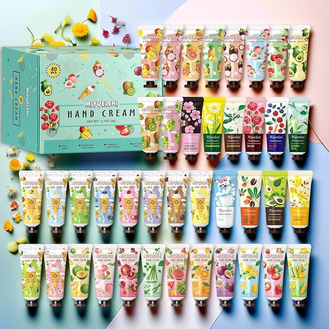 40 Pack Hand Cream Gift Set, Mothers Day Gifts, Moisturizing Hand Lotion - Image 2