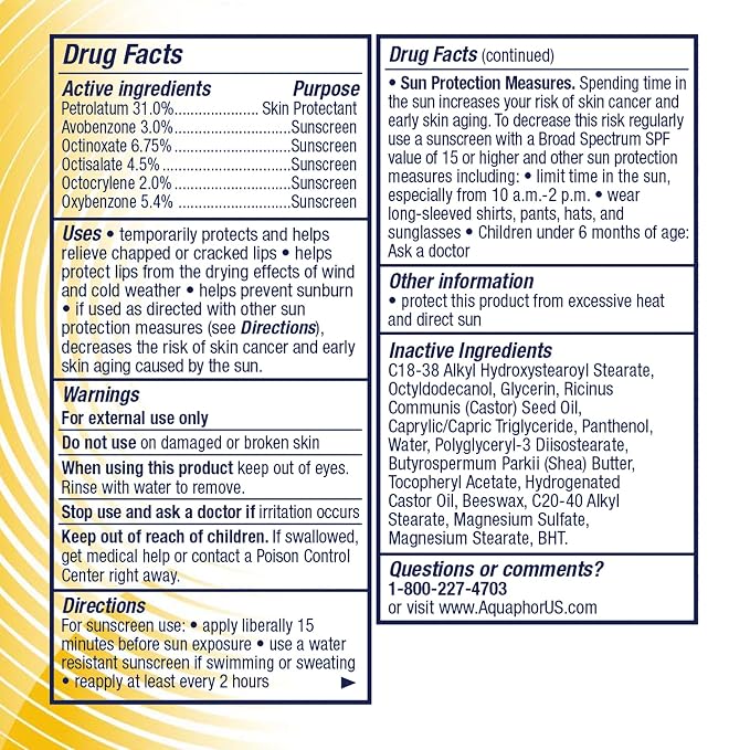 Aquaphor Lip Repair and Protect Stick - Image 11