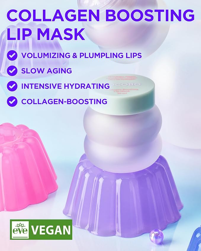 TOCOBO Collagen Lip Mask – Fermented Collagen Overnight Lip Sleeping Mask - Image 2