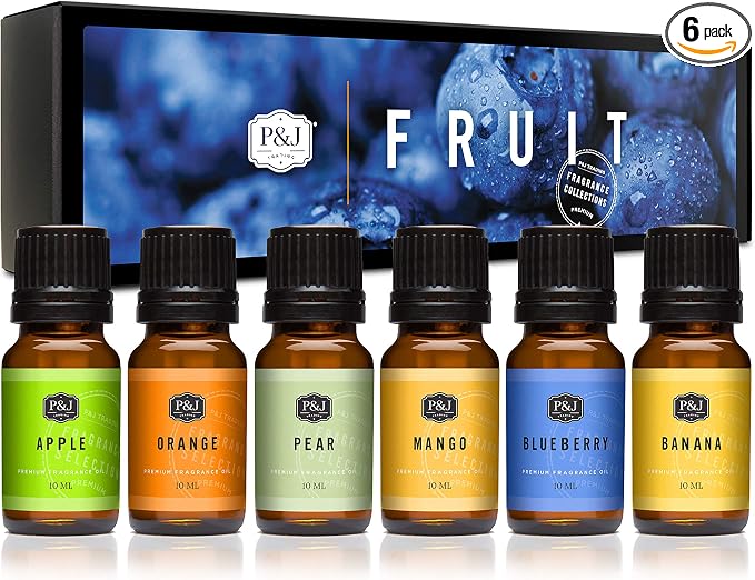 P&J Trading Fragrance Oil Fruit Set | Orange, and Pear Candle Scents by PJTrading