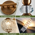 Piepooye Vintage Bathroom Light Fixtures Gold Vanity Light - Image 3