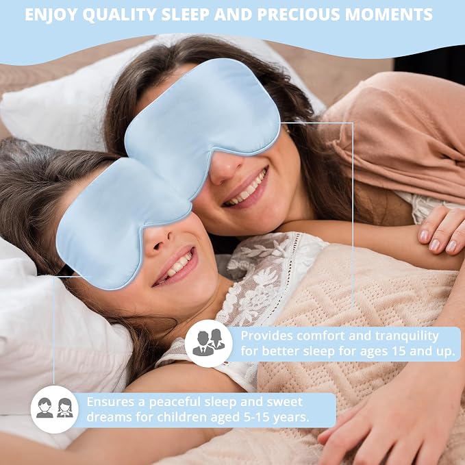 Silk Sleep Mask Eye Cover, 100% Real Natural Eye Mask - Image 6
