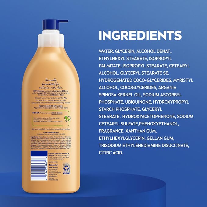 NIVEA Skin Firming Melanin Beauty & Hydration Body Lotion - Image 8