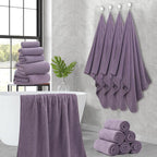 18 Piece Family Bath Towel Set Include 6 Bath Towels, 6 Hand Towels and 6 - Image 8