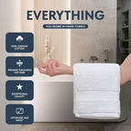 Luxury White Hand Towels - Image 2