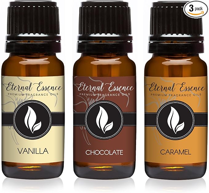 Trio - Vanilla, Chocolate & Caramel - Premium Fragrance Oil Trio - 10ml by EternalEssenceOils