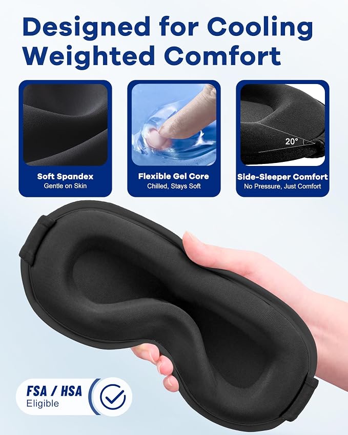 3D Weighted Cooling Gel Eye Mask - Image 5