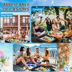 Leitee 4 Pcs Inflatable Ice Serving Bars Buffet Serving Tray Drink Cooler - Image 6