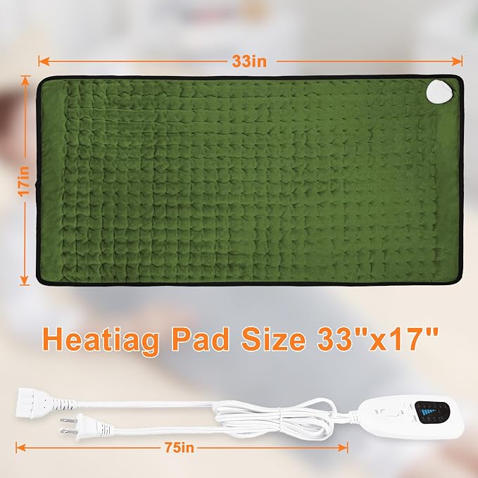Deepsoon Heating Pad, Electric Heating Pads - Image 8