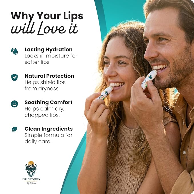 Moisturizing Tallow Lip Balm – Grass-Fed Beef Tallow - Image 3