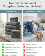 CASA PLATINO Premium Cotton Turkish Towel Set - Image 5