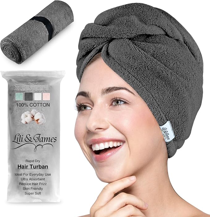 Lili&James Cotton Hair Towel Wrap by LiliJames