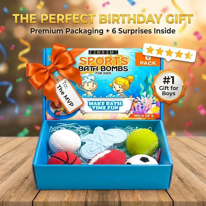 Bath Bombs For Boys W/Educational Flash Cards - Image 7
