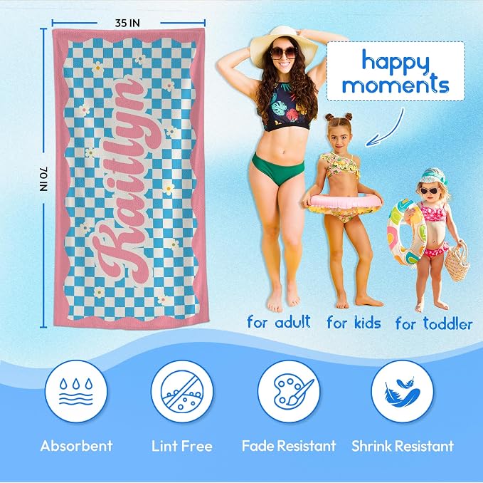 JML Personalized Beach Towel - Image 3