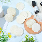 Nogeqi 20 Pcs Natural Loofah Sponge Pads - Image 8