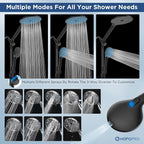 Dual Filtered Handheld Shower Heads Combo, HOPOPRO 15-Mode High Pressure - Image 3
