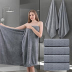 Ycosy Gray Bath Towels Set 35x70 Inches by Ycosy