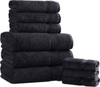 Superior Egyptian Cotton 9-Piece Towel Set, Guest Bath Decor Essentials - Image 2