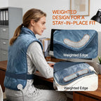 Wearable Heating Pad for Back Neck and Shoulders, Heating Wrap for Pain Relief - Image 3