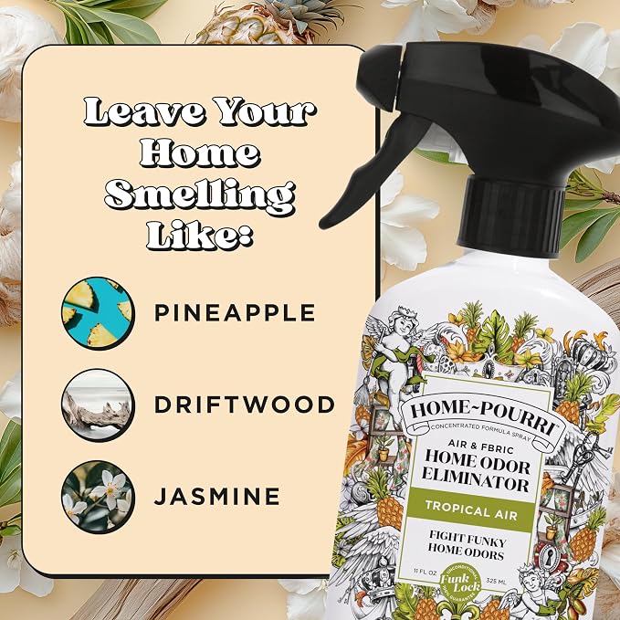 Home-Pourri Air + Fabric Multi-Purpose Odor Freshener Spray, Tropical Air - Image 7