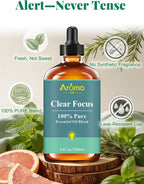 Clear Focus — A 100% Pure Essential Oil Blend, Cool-Citrus Herbal Blend that - Image 6
