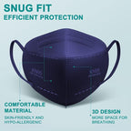 TOPMAX KN95 Face Masks 50 Pack 5-Ply Breathable Filter Efficiency≥95% - Image 4