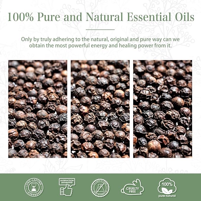 Black Pepper 3.38fl.oz Essential Oil, PHATOIL Pure Aromatherapy Oils - Image 6
