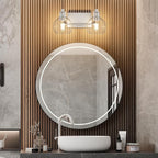 Tipace 2 Light Wall Scone Vintage Vanity Light Fixtures Brushed Nickel Wall - Image 6