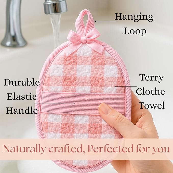 CraftsOfEgypt Egyptian Natural Loofah Body Scrubber Pads - Image 2