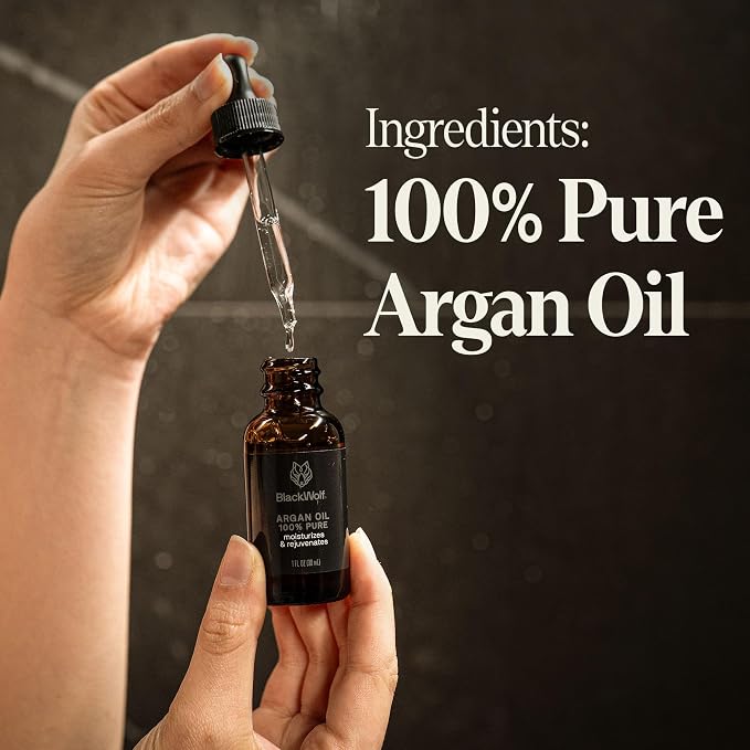 Black Wolf Sonic Scalp Head Massager & 100% Pure Argan Oil Bundle - Image 5