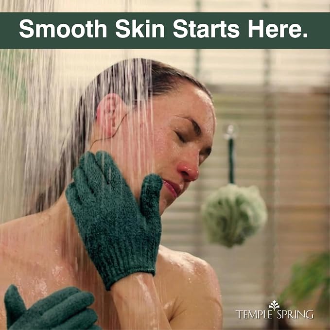 Temple Spring Shower Gloves Exfoliating - Image 3