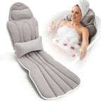 Full Body Bath Pillow for Bathtub, Thick 5D Air Mesh Luxury Spa Tub Cushion by Toiysyy