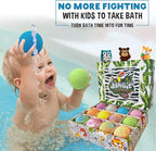 Bath Bombs for Kids with Surprise Inside, 12 Bubble Bath Fizzies with Jungle - Image 7