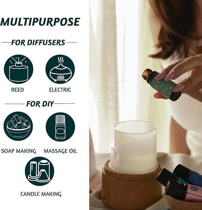 Folkulture Essential Oils Set for Diffuser | Set of 6 Cozy Aromatherapy Oils - Image 8