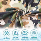 SATINIOR Summer Camo Neck Gaiter UV Protection Cooling Face Mask Sun Hood - Image 3