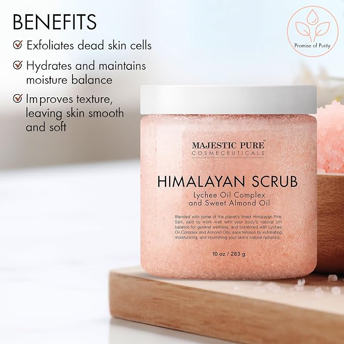MAJESTIC PURE Himalayan Salt Body Scrub - Image 3