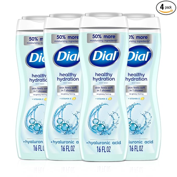 Dial Body Wash, Healthy Hydration, Hyaluronic Acid + Vitamin E, 16 fl oz by DialSoap