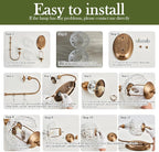 Piepooye Vintage Gold Wall Sconce - Image 5