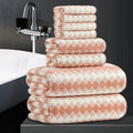 8 Piece Bathroom Towel Set |2 Oversized Bath Towels, 2 Hand Towels, 4 by MAGGEA
