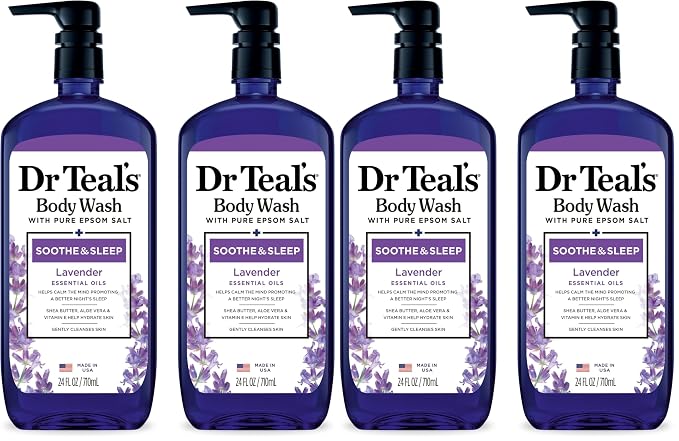 Dr Teal's Body Wash with Pure Epsom Salt, Soothe & Sleep with Lavender by DrTeals