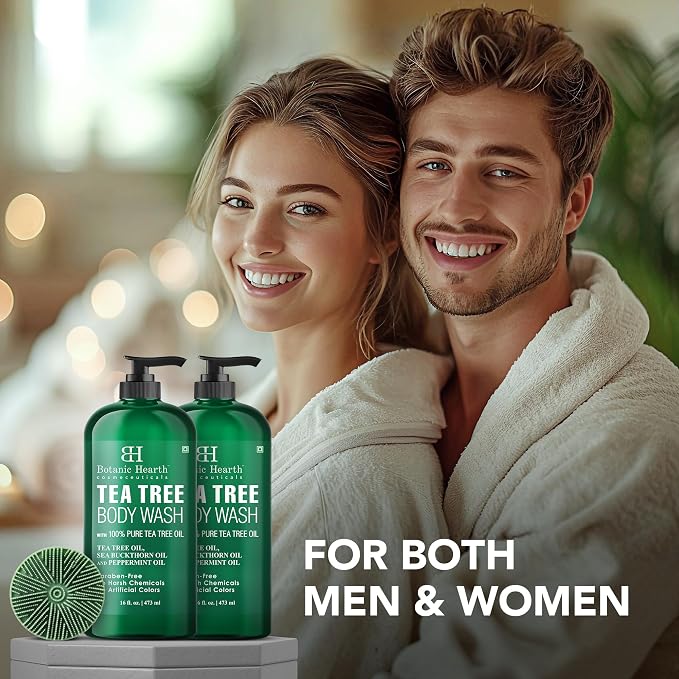 Botanic Hearth Tea Tree Body Wash 2Pack, - Image 5