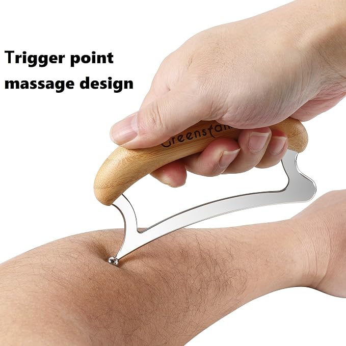 Greenstalk Stainless Steel Gua Sha Muscle Scraper Tool - Image 3