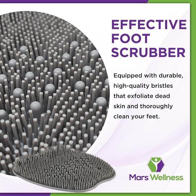 MARS WELLNESS Shower Foot Scrubber and Massager - Image 4