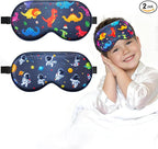 BeeVines Kids 100% Real Mulberry Silk Sleep Mask 2 Pack, Original Design Pure by BeeVines