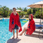 Peryiter 1 Pcs Spider Hooded Bath and Beach Towel 100% Cotton Pool Towels - Image 6
