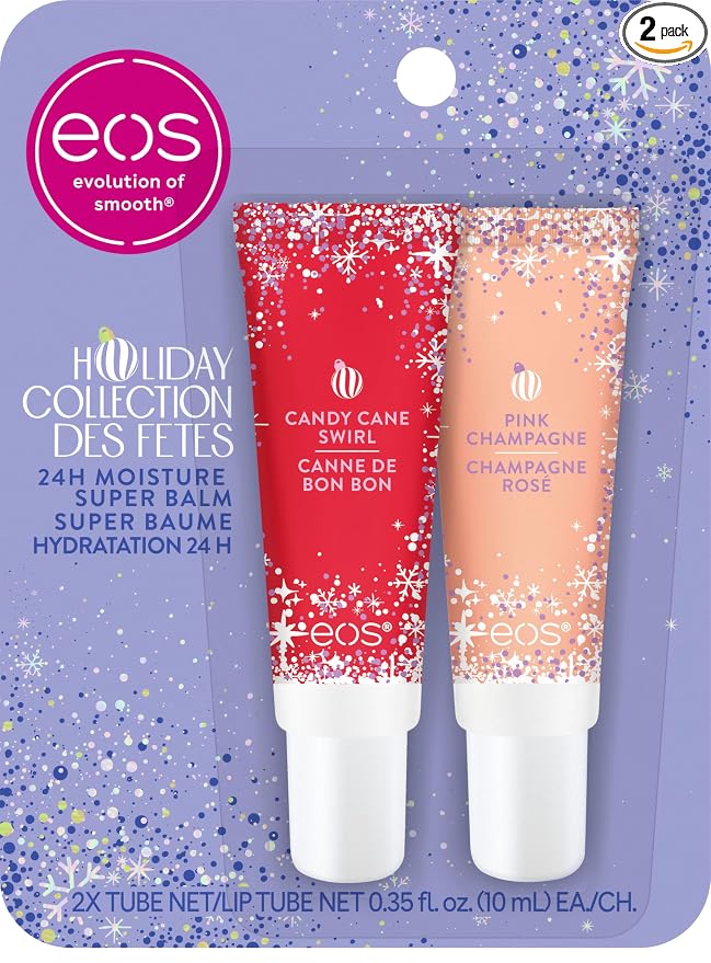 eos Holiday 24H Moisture Super Balm Gift Set, Limited Edition, Stocking Stuffers by eosproducts
