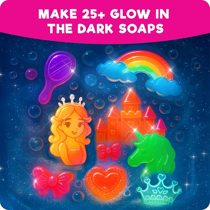 Doctor Jupiter Glow in The Dark Princess Soap Making Kit - Image 3