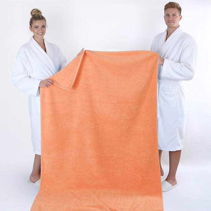 American Soft Linen 100% Cotton 600 GSM Turkish 40x80 Oversized Bath Towel Sheet - Image 5