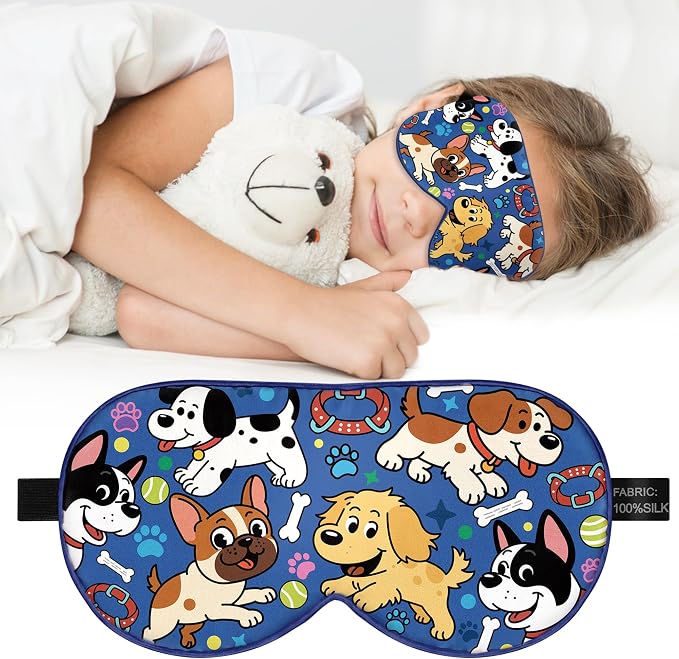 Kids Silk Sleep Mask: 100% Mulberry Silk Eye Mask by spacepower